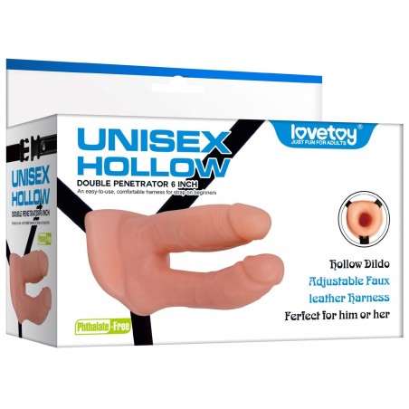 Double Gode Ceinture Creux Unisex Hollow