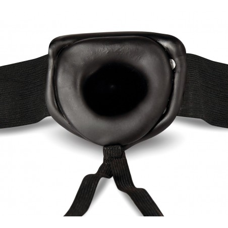 Gode Ceinture Creux Noir DR.Skin - 16 cm
