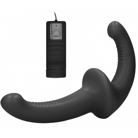 Vibromasseur Double Strapless Noir