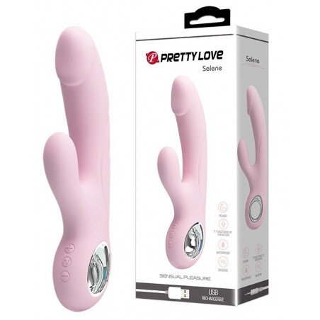Rabbit Rechargeable Selene Rose Vibromasseur