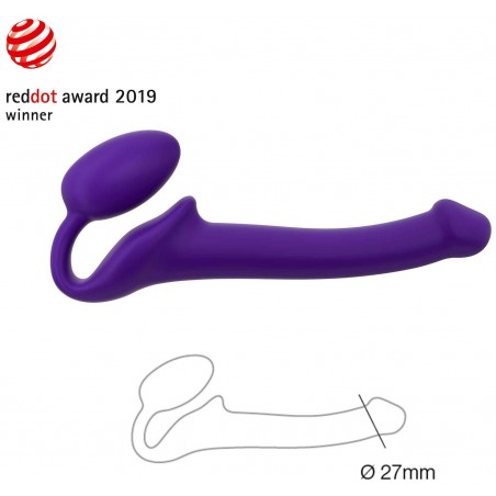 Gode Ceinture Sans Ceinture Réaliste Violet 15,5 X 2,7 cm
