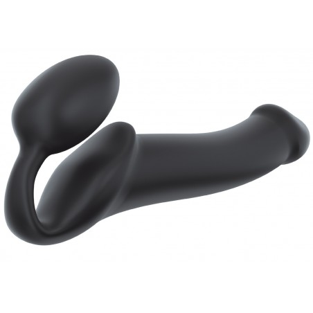 Gode Ceinture Sans Ceinture Réaliste Noir 15,8 X 3,7 cm