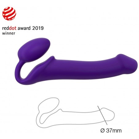 Gode Ceinture Sans Ceinture Réaliste Violet 15,8 X 3,7 cm