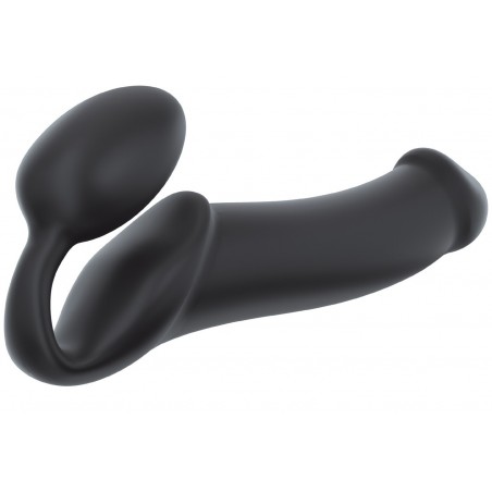 Gode Ceinture Sans Ceinture Réaliste Noir 16 X 4,5 cm