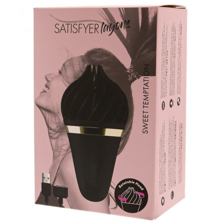 Stimulateur Clitoris USB Rechargeable Sweet Temptation Noir
