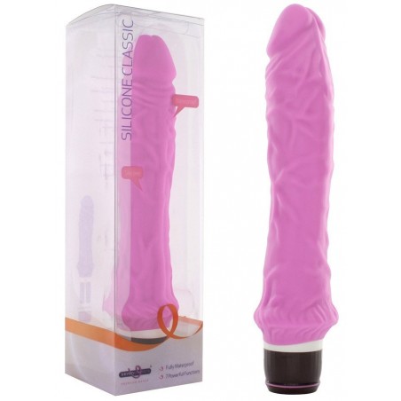 Vibromasseur Silicone Classic Large Rose