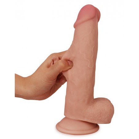Gode qui se Décalotte 20 cm / Diam. 4.2 cm a Ventouse