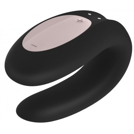 Vibrations de Couples Vaginal et clitoridien - Satisfyer Double Joy Noir