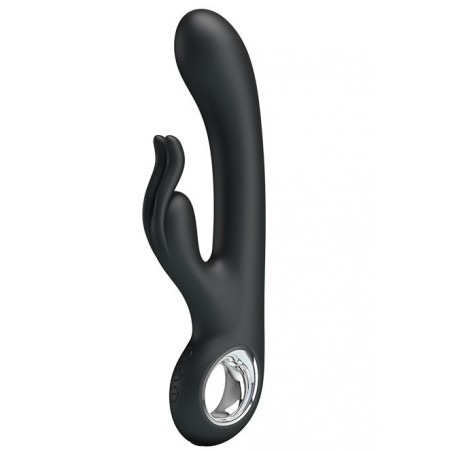 Rabbit de 19 cm - 7 Vibrations - Waterproof et Rechargeable - Carina Black