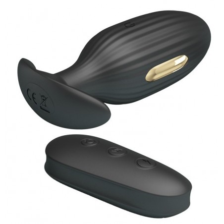 Plug Anal 3 Choc Electrique 7 Vibrations Télécommandé Rechargeable - Royal Pleasure Kelly