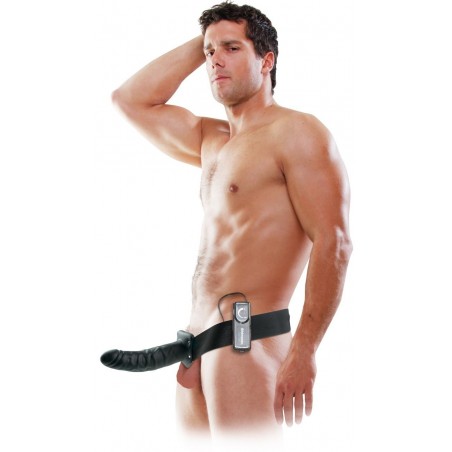 Gode Ceinture 21 cm Creux Vibrant Noir