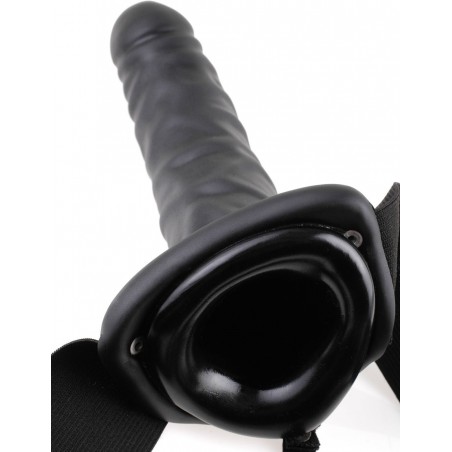 Gode Ceinture 21 cm Creux Vibrant Noir
