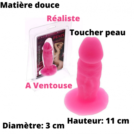 Gode Anal Réaliste à Ventouse 11 cm / Ø 3 cm - Toucher Peau