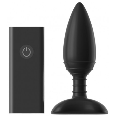 Plug Anal Vibrant avec Tige Striée - Télécommandé - 12 cm / diam 4 cm - Rechargeable  Ace M