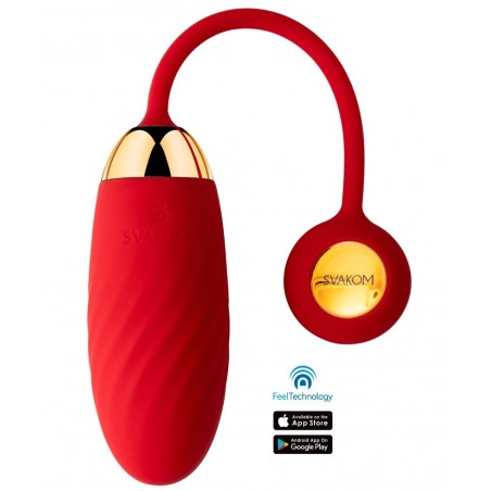 Oeuf Vibrant Connecté et Interactif pour Vagin ou Anus - Rechargeable et Waterproof - Ella Neo