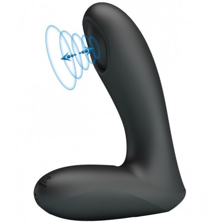Stimulateur de Prostate Vibrant - 12 cm / diam 3.3 cm - Rechargeable et Waterproof - Noir