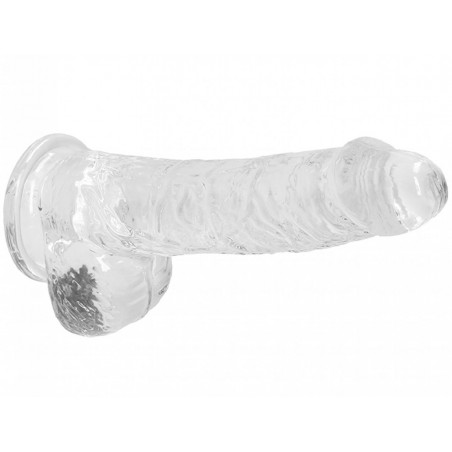 Gode Réaliste Souple Transparent - 16,5 cm