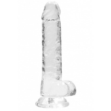 Gode Réaliste Souple Transparent - 17 cm