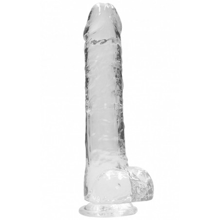 Gode Réaliste Souple Transparent - 22 cm
