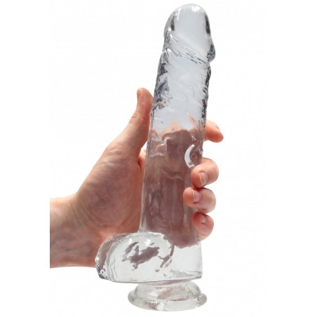 Gode Réaliste Souple Transparent - 22 cm