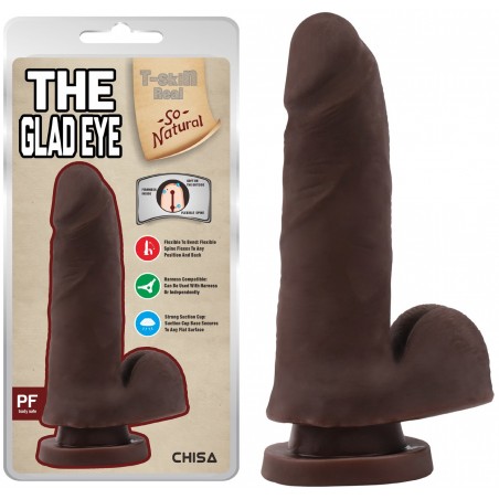 Gode Ventouse Toucher Peau - 14 cm / diam. 2.9 cm - Double Densité - The Glad Eye Latino