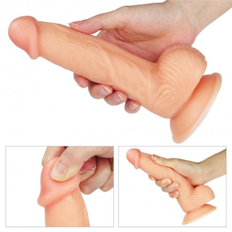 Gode Ventouse - 20 cm / diam 3.8 cm - Réaliste Ultra Soft Dude