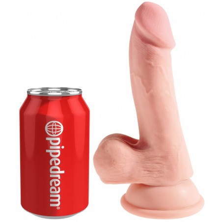Gode Ventouse - Triple Densité - 20 cm / diam 3.7 cm - Toucher Peau - King Cock Plus