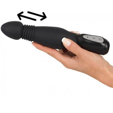 Vibromasseur Anal - Va et Vient - 23.5 cm / Ø 4.4 cm - Noir