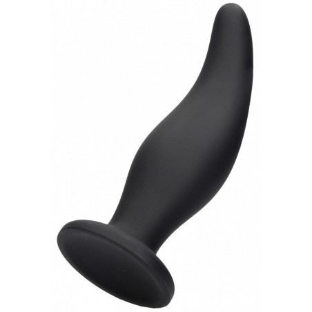 Plug Anal Incruvé à Ventouse - 12.3 cm / diam 3.6 cm - Curve
