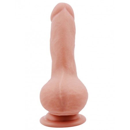 Gode Ventouse Réaliste - Double Densité - 18 cm / Ø 3.9 cm - Toucher Peau - Covetous