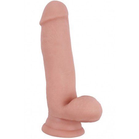Gode Ventouse Double Densité - 17 cm / diam 4 cm - Toucher Peau - Pruriency