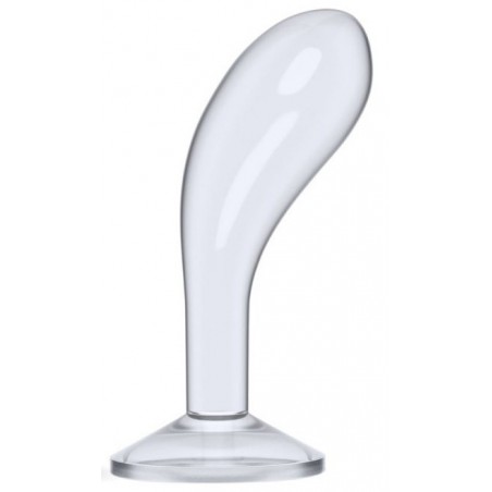 Plug Anal Arrondi A Ventouse Ou Harnais - Anal Et Point P - Flawless - 13 cm / Ø 4,3 cm -Transparent - Lovetoy