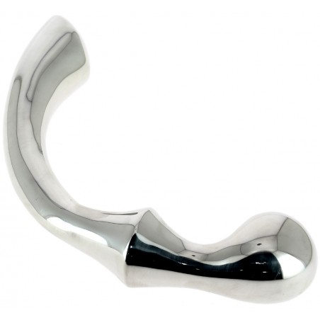 Double Gode - Anal Et Vaginal - Acier Inoxydable Miroir - 26 cm / Ø 4 cm - Ouch