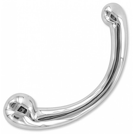 Double Gode - Anal Et Vaginal - Acier Inoxydable Miroir - 24 cm / Ø De 2,7 cm A 3,6 cm - Ouch