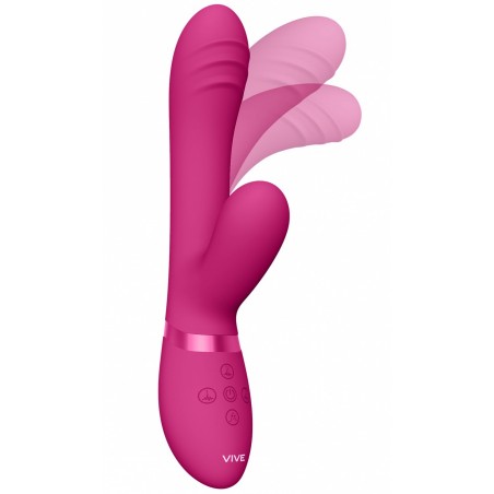 Rabbit Point G avec Fonction de Doigté - 21.5 cm / Ø 4 cm - Tani Rose