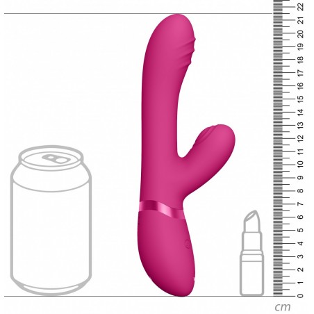 Rabbit Point G avec Fonction de Doigté - 21.5 cm / Ø 4 cm - Tani Rose