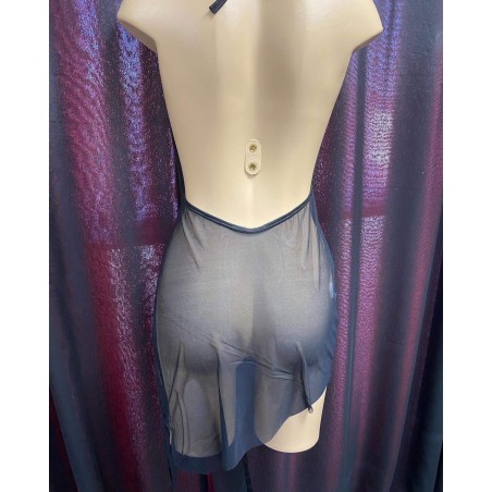 Robe noire sensuellement transparente - SandyX