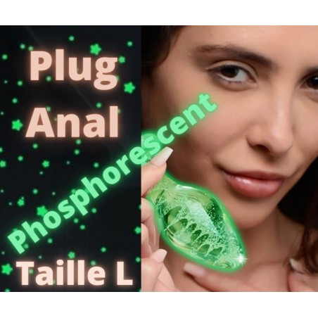 Plug Anal Phosphorescent - 10 cm / Ø 3.7 cm -  Large