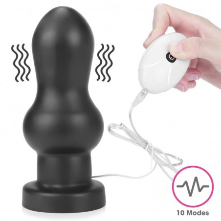Large  Vibromasseur Anal à Ventouse - 17 cm / Ø 7 cm vitesses