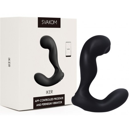 Vibromasseur de Prostate Connecté - 13.5 cm / Ø 3.9 cm - Rechargeable et Waterproof - Iker