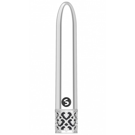 Vibromasseur - Shiny - Compact - Rechargeable - 11 Cm / Ø 1,9 Cm - Argenté - Ouch