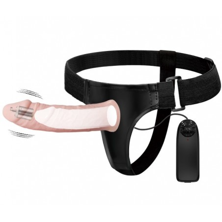 Gode Ceinture Creux - Vibrant - Télécommandé - 15,5 cm / Ø 4,2 cm - Baile