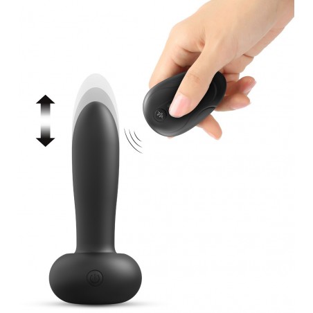 Plug Anal et Vaginal - Vibrant - Rechargeable - Deep Trust - Dorcel - 15  cm / Ø 3,4 cm - Noir