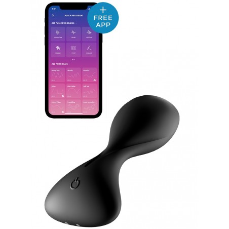 Plug Anal - Vibrant - Rechargeable - Connecté - Trendsetter - Noir - 11,3 cm/ Ø 3,5 Cm