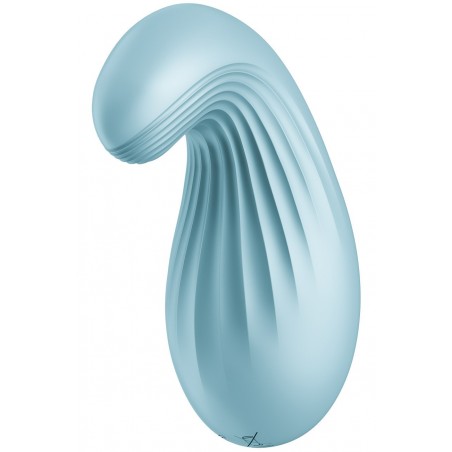 Stimulateur clitoridien Vibrant - Dipping Delight - Waterproof - Rechargeable - 12 cm - Bleu - Satisfyer