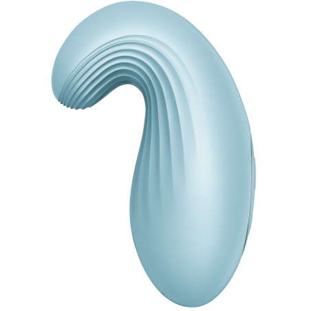 Stimulateur clitoridien Vibrant - Dipping Delight - Waterproof - Rechargeable - 12 cm - Bleu - Satisfyer