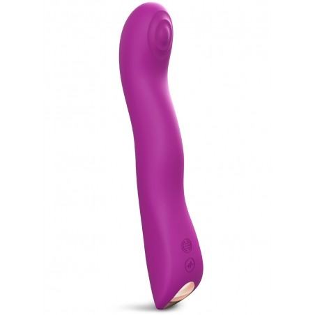 Vibromasseur Swap - Vibrant - Point G Et Point P - Rechargeable - Waterproof - 15 cm / Ø 3,6 cm - Pourpre - Love To Love