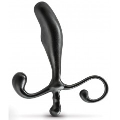 Stimulateur de Prostate - Plug Anal Adventures - Incurvé - 8.5 cm / Ø 2,5 cm - Noir - Blush