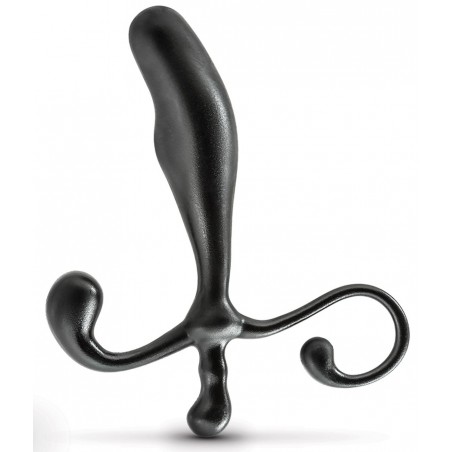 Stimulateur de Prostate - Plug Anal Adventures - Incurvé - 8.5 cm / Ø 2,5 cm - Noir - Blush
