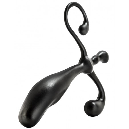 Stimulateur de Prostate - Plug Anal Adventures - Incurvé - 8.5 cm / Ø 2,5 cm - Noir - Blush
